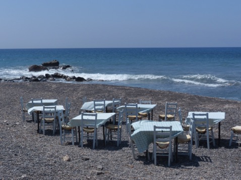 Beach Cafe-Santorini