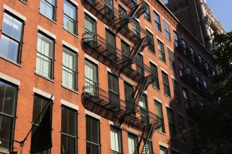 Apartment fire escapes