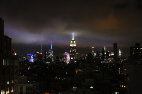 Skyline with low cloud