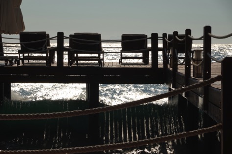 Sun lounger pier